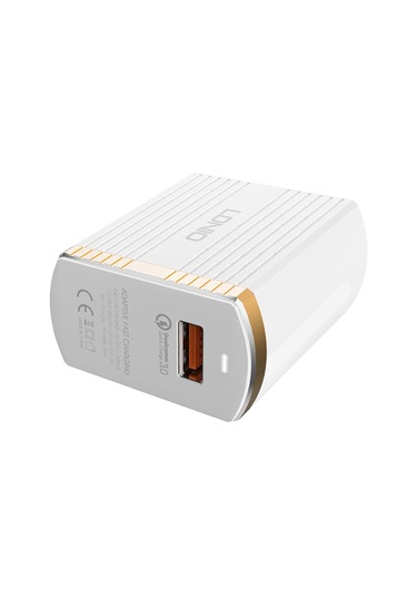 Ldnıo A1302q 2 İn 1 18w Qc3.0 Usb Arayüz Izgara Şekili Seyahat Şarj Cihazı Tip-c / Usb-c Veri Kablosu İle Cep Telefonu Şarj Cihazı, İngiltere Fişi Diğer
