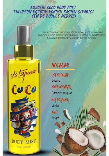 Eda Taşpınar Coco Body Mist Vücut Spreyi 200 ML