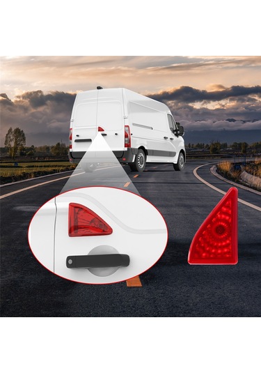 Leasetake Renault Master Vauxhall Movano 10-19 Arka Kırmızı Orta Fren Lambası Üçüncü Stop