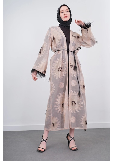 Pureva Kimono Takım 3'lü - Bej