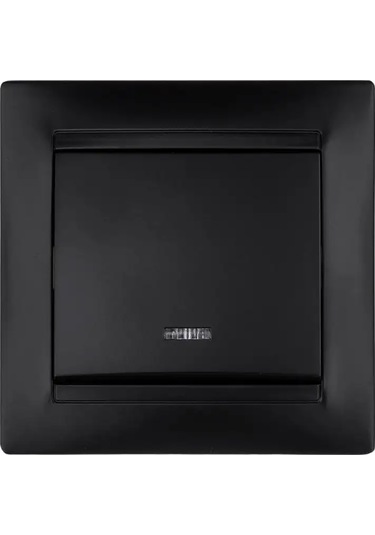 Tdmelectric Siyah Tek Tuşlu Aydınlatmalı Anahtar 159546067