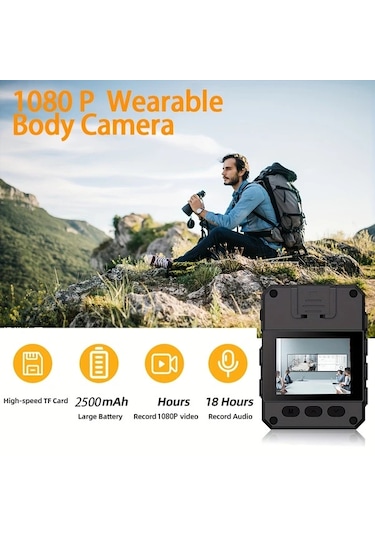 Dashanshop Jiacuali Taşınabilir Hd Dvr Camera 32gb Tf Card 1080p Full Hd Gece Görüşü Hareket Algılama Bisiklet Araç Ev Seyahat Güvenlik