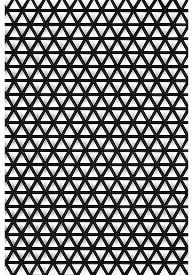 Kaydırmaz Siyah Yıldız Yolluk Paspas En:120cm