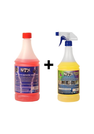 Ağır Yağ Ve Radyatör Temizleme Sıvısı 1 Lt & İxir Çok Amaçlı Temizleme İlacı 1 Lt