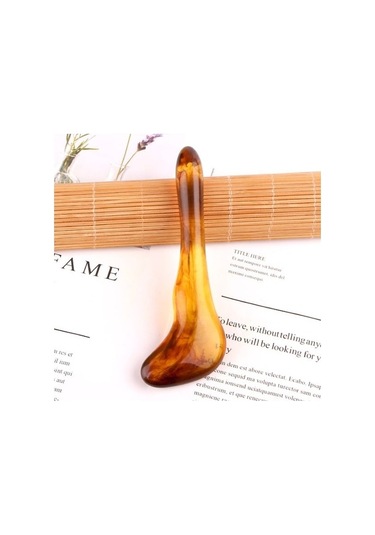 10 Adet Reçine Kazıma Levha Yüz Masaj Aleti Güzellik Salonu Turuncu 0174 Çok Renkli