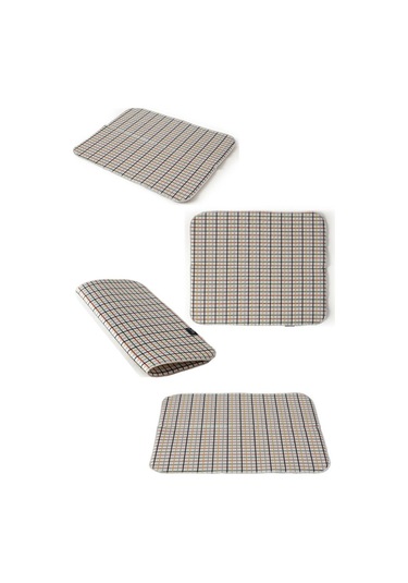 Bulaşık Kurutma Örtüsü, Bulaşıklık, Tezgah Üstü Bulaşık Matı, Süper Emici Mutfak Matı, Ekoseli Desen Çok Renkli