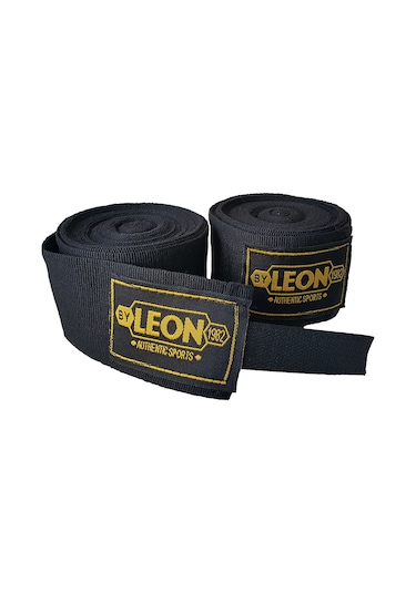 Leon Elastik Boks, Kick Boks Ve Muay Thai Bandajı 7 Metre Siyah (342995331)