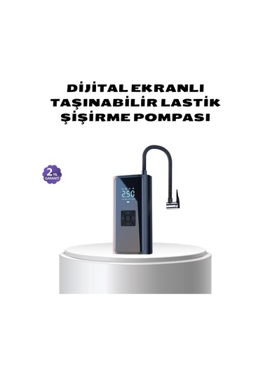 Bfs Kablosuz Dijital Lastik Şişirme Pompası Led Işıklı 80w