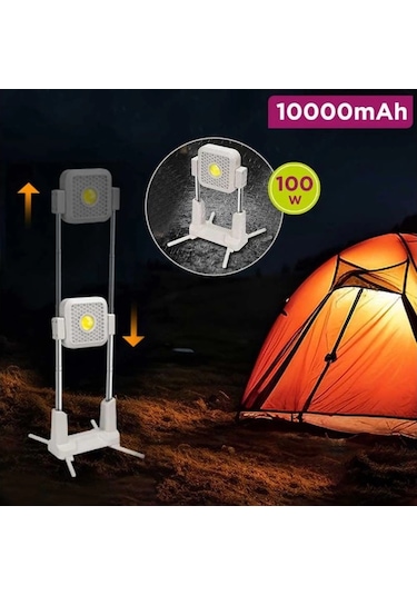 Katlanabilir Kamp Lambası Çok İşlevli Ultra Güçlü 4 Modlu Aydınlatma Çok Renkli