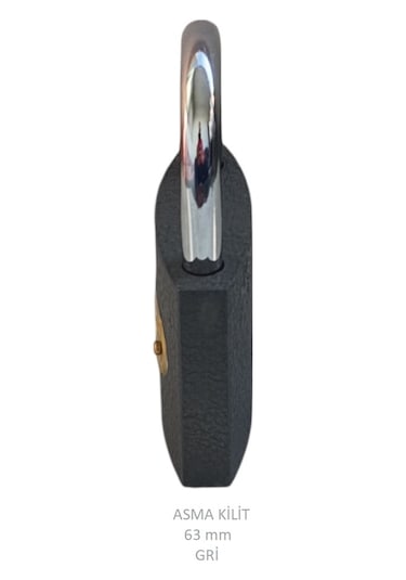 Adilon Asma Kilit, 63 Mm Gri
