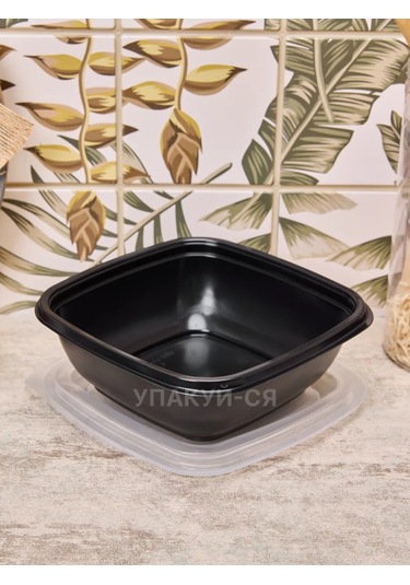 Upakuj-sa Tek Kullanımlık Plastik Kapaklı 10'lu Öğle Yemeği Kabı 144974991 100 adet