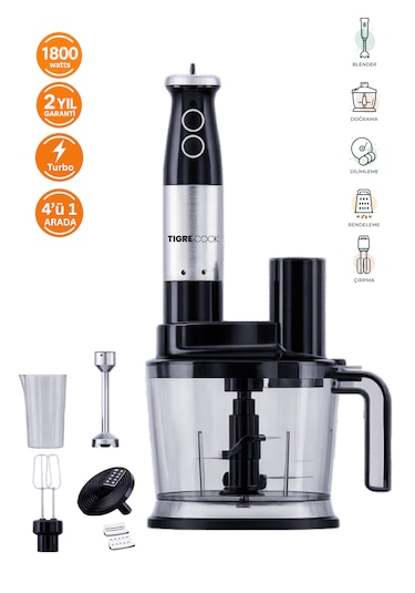 Tigrecook TG-3080S 1800 W Mutfak Robotu El Blenderı