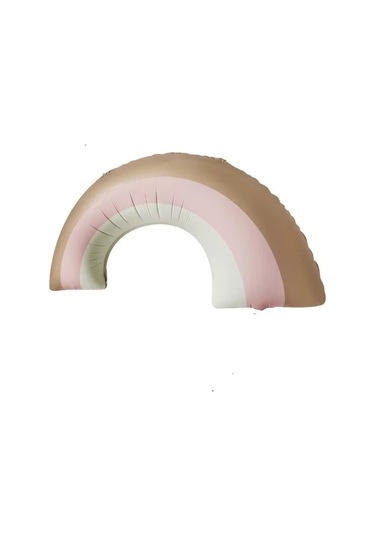 Retro Pembe Gökkuşağı Folyo Balon 81x44 Cm Çok Renkli