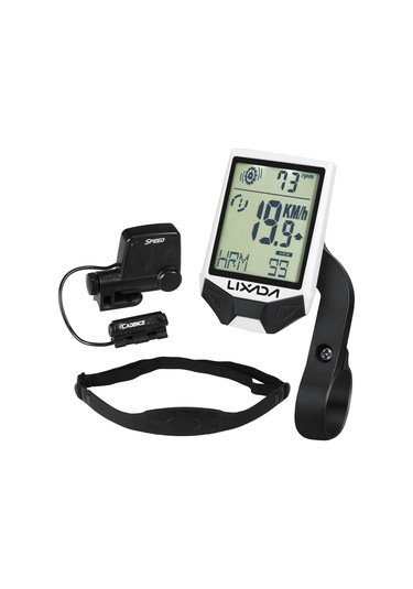 Lixada-bisiklet Kablosuz Bilgisayar İle Kalp Hızı Sensörü Y13401w Beyaz