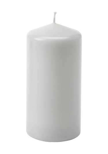 Blok Mum, Açık Gri, 14 Cm