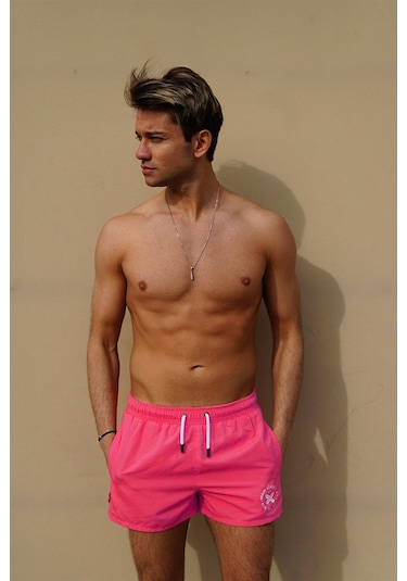 Miami Beach Pembe Mini Boy Erkek Deniz Ve Havuz Şortu Pembe