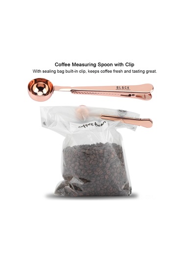Dofolink Paslanmaz Çelik Kahve Ölçü Kaşığı, Tutanaklı Torba Kapatıcı, Süt Tozu Ve Baharatlar İçin Uzun Saplı Ölçü Aleti Diğer