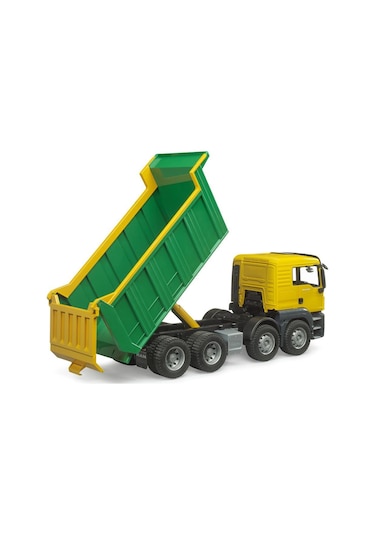 Bruder Man Tgs Çöp Kamyonu Sarı Yeşil Br03766