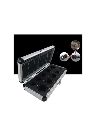 Geeksen 11 Parçalı Somun Sökme Seti - Kırık Vida Ve Civata Çıkarma Aleti - Çelik Malzeme - Taşıma Çantalı Diğer