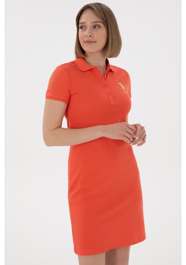 U.s. Polo Assn. Kadın Nar Çiçeği Elbise Örme 50280069-vr039 Nar Cıcegı Nar Çiçeği