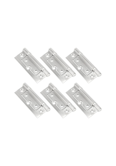 Yaozixa 6 Adet 3 İnç 1.5 Mm Kalınlıkta Paslanmaz Çelik Sürekli Sessiz Pivot Döner Ev Kapı Menteşesi 8x3.3 Cm Diğer