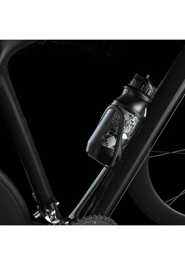 Youmex Spor Su Şişesi 650ml - Bisiklet, Yürüyüş, Kamp İçin - Pp+pe+pc Malzeme - Siyah-renkli - Isı Dayanıklı Siyah