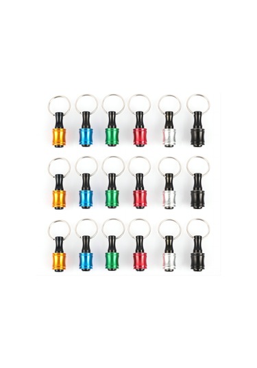 Symbee "6 Renkli Alüminyum Anahtarlık Uzatma Çubuğu - 18 Parça, 500g Taşıma Kapasiteli"