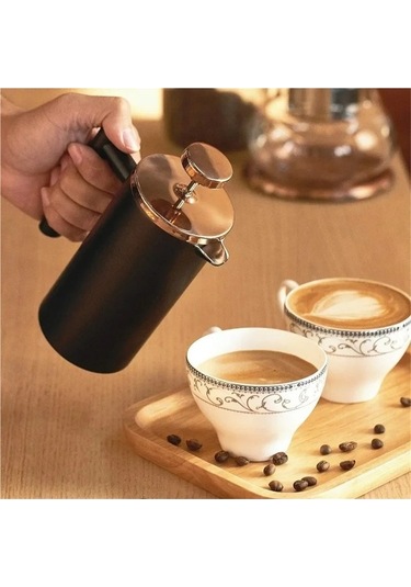 Wondernest Yalıtımlı Siyah Pres Makinesi Kahve Jialan Fransız Duvar Çift Hi Siyah