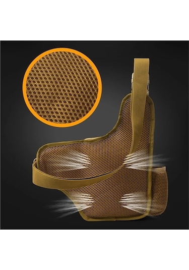 Maoyaya Jialan Kamp Tırmanma Çantası Göğüs Kılıfı - Erkek Bisiklet Kahverengi Kahverengi