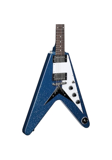 Epiphone Exclusive Flying V Elektro Gitar Brunswick Blue Sparkle