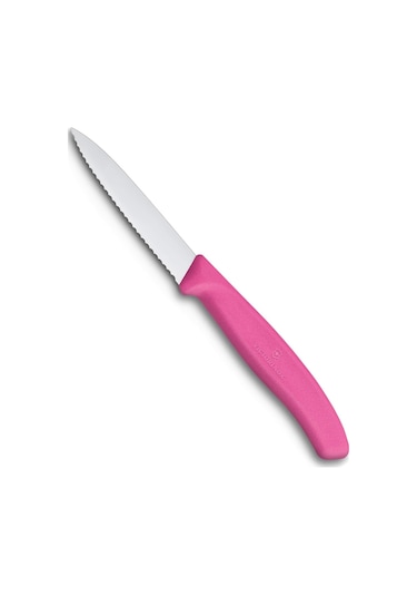 Victorinox 6.7636.L115 8 CM Tırtıklı Soyma Bıçağı Pembe