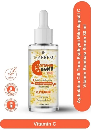 C Vitamin Bombası Serum 30 Ml Aydınlatıcı Cilt Tonu Eşitleyici Mikrokapsül
