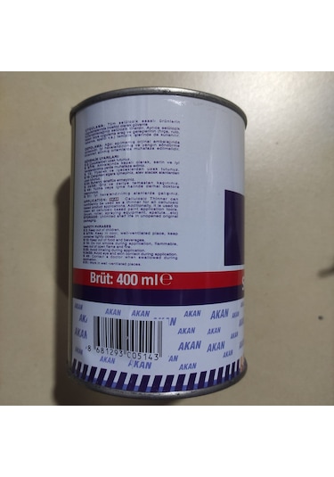 Akan Selülozik Tiner Extra Kaliteli 400 Ml Teneke Kutu Yerli Üret