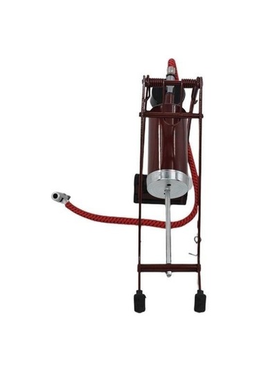 Sıladanal Basınç Göstergeli Ayak Pompası Araba Bisiklet Motor Lastik Pompası Siyah