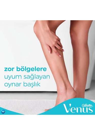 Gillette Venus 3 Renkli Kullan At Tıraş Bıçağı 4+2 Adet
