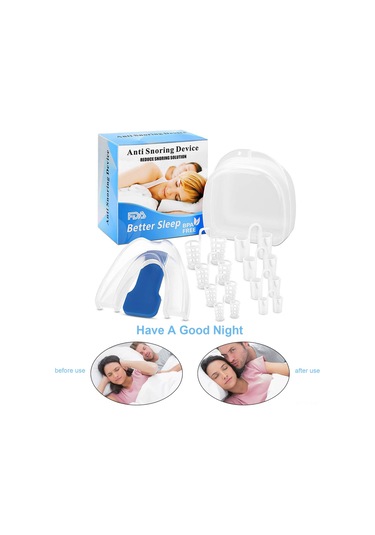 Mufunye Yumuşak Ve Konforlu Ağız Koruyucu, 4 Farklı Boyutta Horlama Önleyici Klips, Taşınabilir Ve Uzun Süre Kullanım İçin İdeal