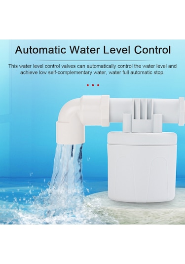Reedark Otomatik Su Seviyesi Kontrol Valfi, Depo/su Kulesi İçin Su Dolunca Otomatik Durur, 1/2 İnç Üst Giriş, Elektriksiz, Kolay Kurulum Çok Renkli