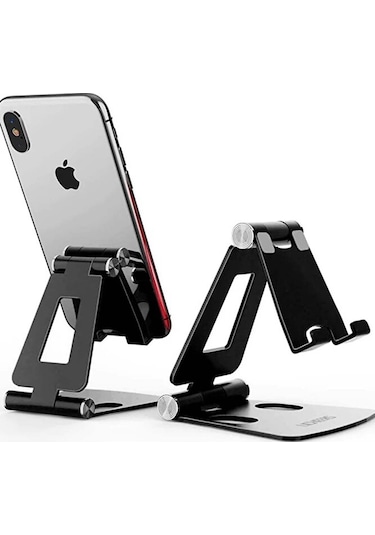 Masaüstü Metal Tablet Ve Telefon Tutucu Stand Katlanabilir 270 H