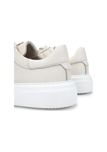 Tamer Tanca Erkek Hakiki Deri Bej Sneakers & Spor Ayakkabı 04 2501 Erk Ayk Y23 Bej Fltr Bej