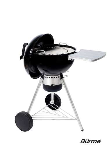 Partner 45.05 Black Masalı Profesyonel Kömürlü Barbekü Siyah