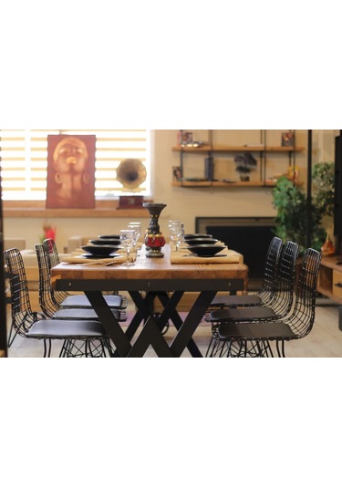 Ntconcept Ntconcept Masif Ağaç Mutfak Masası Takımı (437781110)