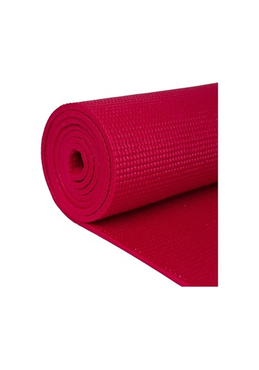 Woqes Egzersiz Matı 6mm Kalınlık 173x61 Cm Kaymaz Pilates Ve Fitness Matı Koyu Kırmızı