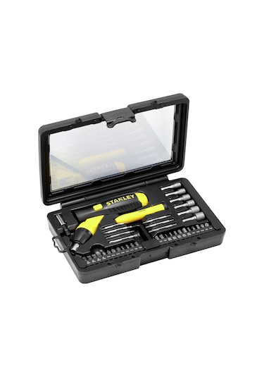Stanley 063038 Cırcır Saplı Uç Takımı Pistol Grip 38 Parça