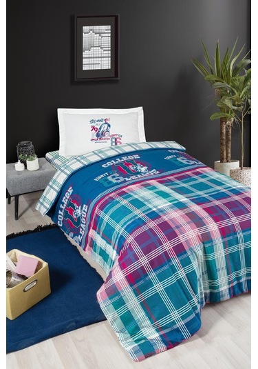 Ranforce Genç Nevresim Takımı Denıs Mavi - Beyaz