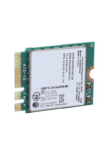 Vkemall Intel 7260an Ngff/m2 Arayüzlü Çift Bant 2.4g/5g 300mbps Bluetooth 4.0 Dijital Radyo Kartı Lenovo/hp Desteği Yok
