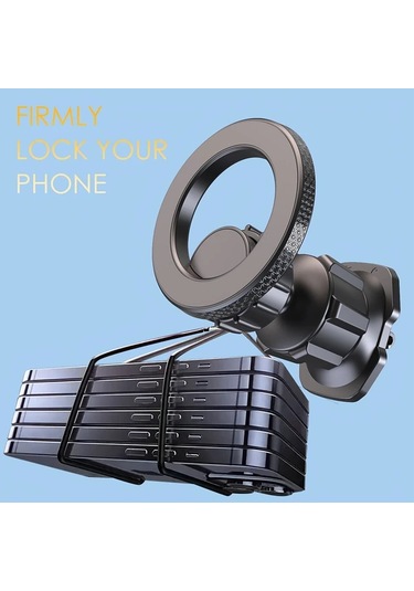 Primepickings Black Güçlü Manyetik Araç Telefon Tutucu Evrensel İphone Uyumlu 16 Pro 15 14 13 12 Ve Tüm Akıllı Telefonlar İçin