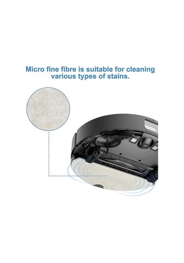 D10s, D10s Pro, D9 Max, F9 Pro Robot Süpürge İçin 4'lü Yedek Paspas Pedi, Yıkanabilir, Yeniden Kullanılabilir