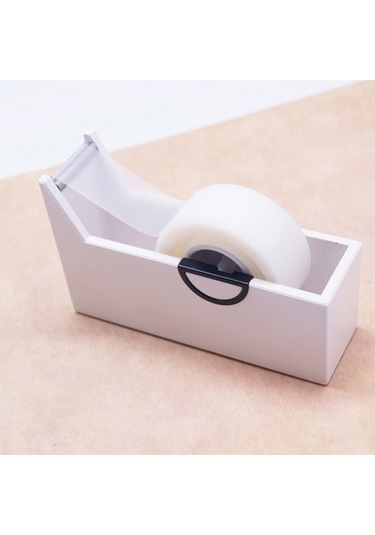 Bant Tutucu Ofis Bant Dispenseri Masaüstü Bant Kesici Beyaz