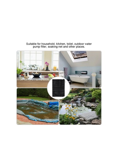 Hangfox Ev, Bahçe, Mutfak Su Pompa Filtresi 2 Adet - Polyester Malzeme, Çöp Ve Yaprakları Filtreleyerek Pompa Ömrünü Uzatır - 41x30cm