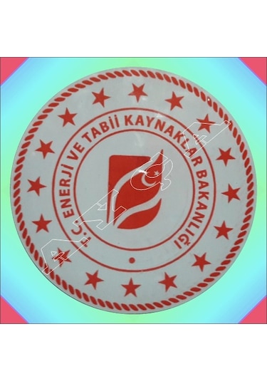 Enerji ve Tabii Kaynaklar Bakanliği Araç Stikiri Çok Renkli